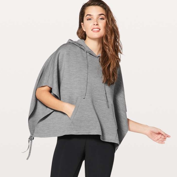 Lululemon All in a Day grey poncho - Picture 2 of 4